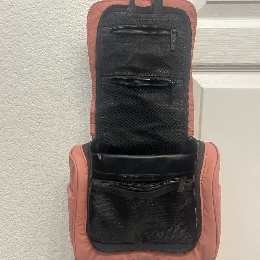 Calpak Luka Hanging Toiletry Bag in Peony Pink - Picture 3 of 5